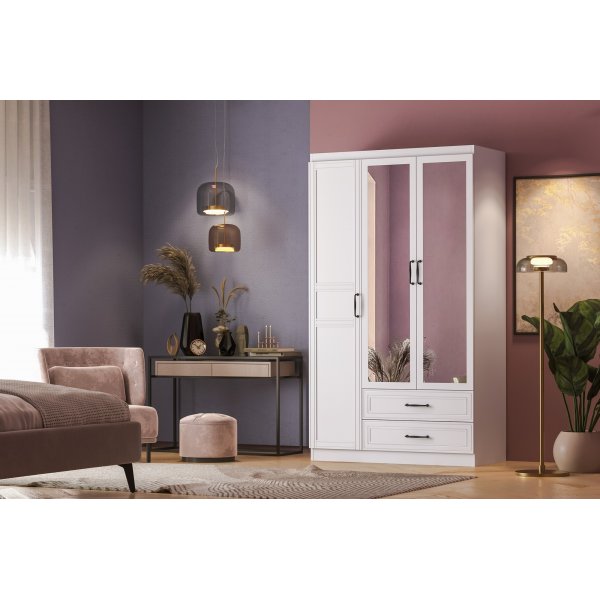 Armoire Henné 105 x 50 x 210 cm - Blanc Armoire Henné 105 x 50 x 210 cm - Blanc