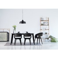 Century matbord 160 cm - Vit/Svart Century matbord 160 cm - Vit/Svart