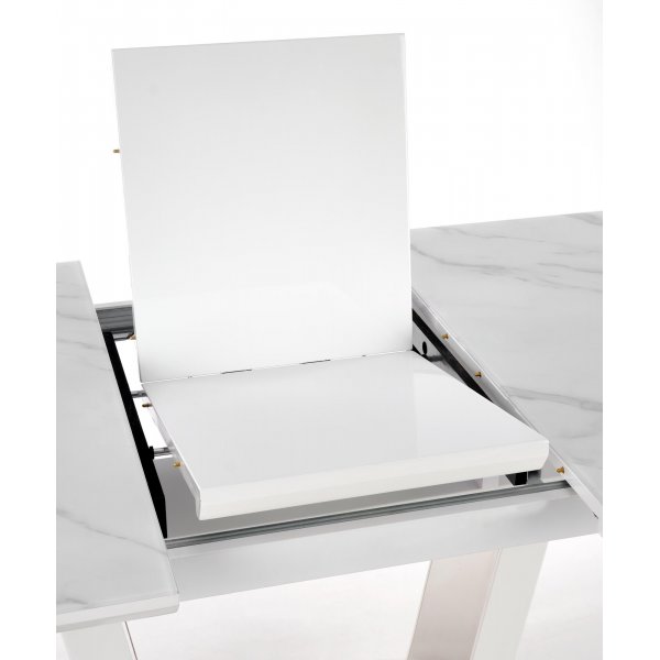 Table  manger Risk 160-200 cm - Marbre blanc