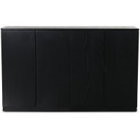 Level sideboard med släta dörrar B140 cm - Svart Level sideboard med släta dörrar B140 cm - Svart