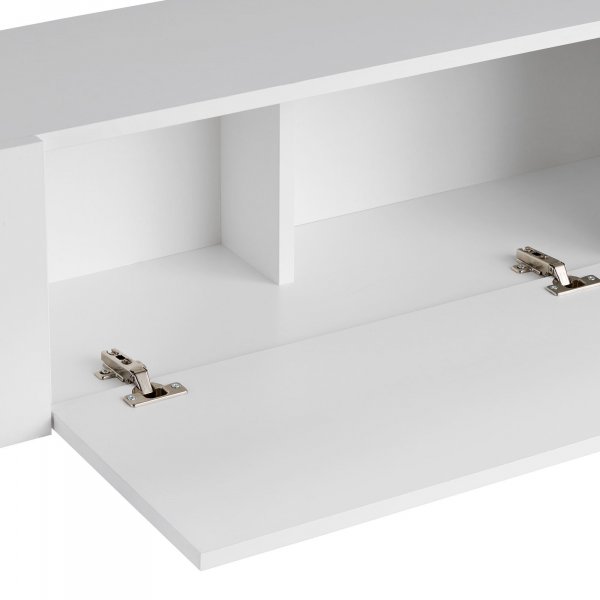 TV-b�nk Nemming 180 cm - Vit/guld