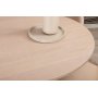 Bianca Matgrupp runt vitputsat matbord med 4 st Velvet beige stolar