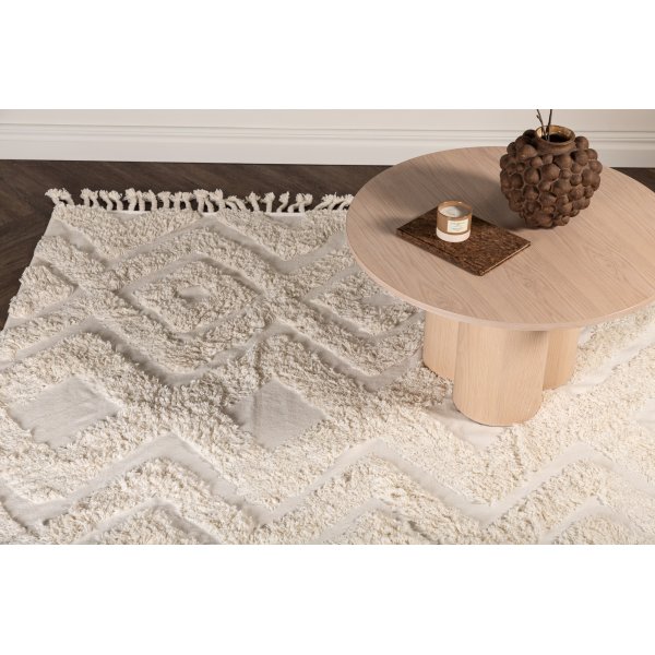 Tapis en coton Kleva - Blanc Tapis en coton Kleva - Blanc