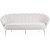 Kingsley 3-sits soffa i sammet - gråbeige / krom