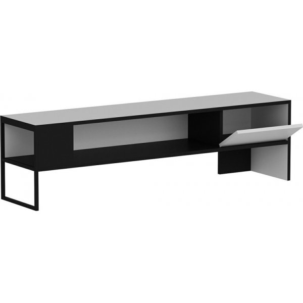 Banc multimédia Concord - Blanc/noir Banc multimédia Concord - Blanc/noir