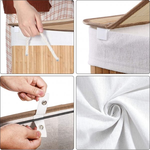 Panier à linge Carolin 150 l - Bambou Panier à linge Carolin 150 l - Bambou