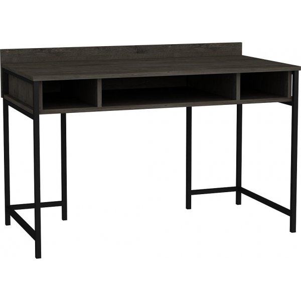 Alma skrivbord 120 x 60 cm - Svart/mrkgr