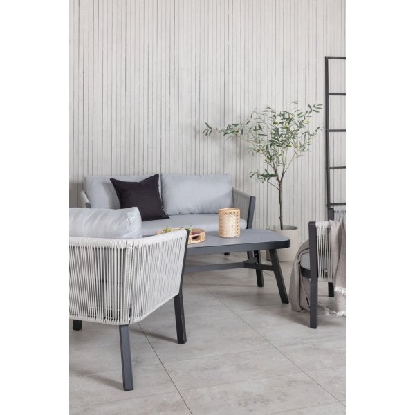 Groupe de canapés Virya - Noir/Gris Groupe de canapés Virya - Noir/Gris