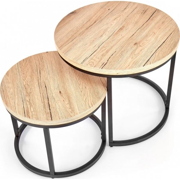 Table basse Tore Ø43/53 cm - Chêne Table basse Tore Ø43/53 cm - Chêne