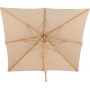 Naxos parasoll 300 x 300 cm - Brun/Natur
