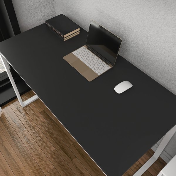 Bureau Layton 120 x 60 cm - Blanc/anthracite Bureau Layton 120 x 60 cm - Blanc/anthracite