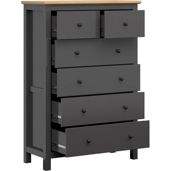 Hesen byrå 145 cm - Grafit Hesen byrå 145 cm - Grafit