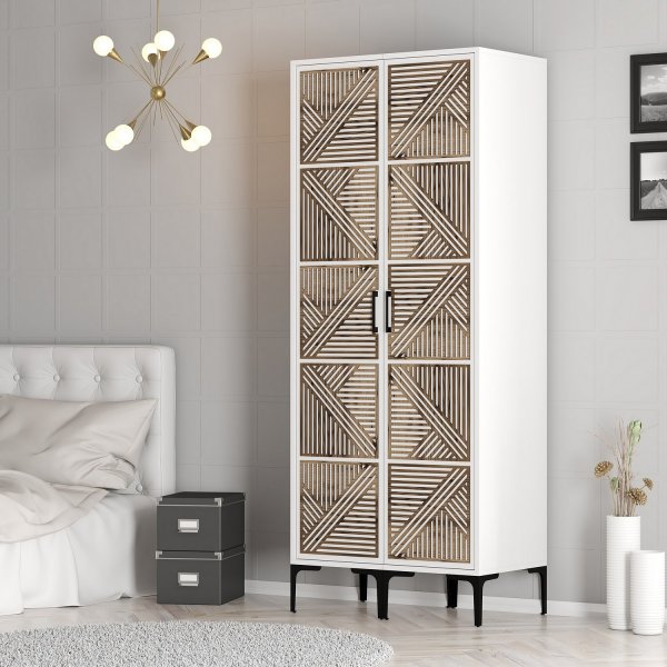 Armoire Kumsal 5 Blanc Armoire Kumsal 5 Blanc