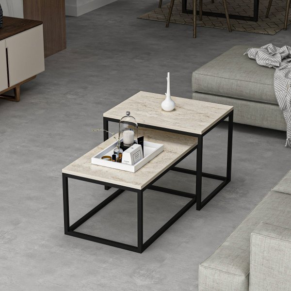Table basse Play - Travertin Table basse Play - Travertin