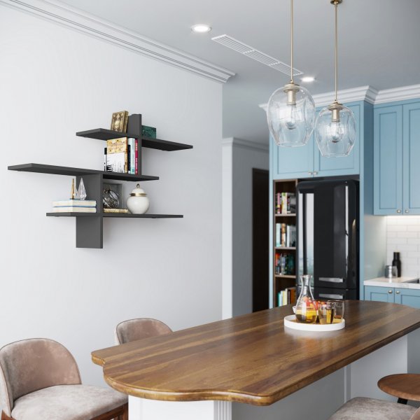 Leono vägghylla - Antracit Leono vägghylla - Antracit