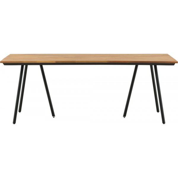 Chan matbord 200 x 100 cm - Svart/Natur Chan matbord 200 x 100 cm - Svart/Natur