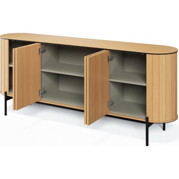 Rotto skänk 200 cm - Vicenza ek/svart Rotto skänk 200 cm - Vicenza ek/svart