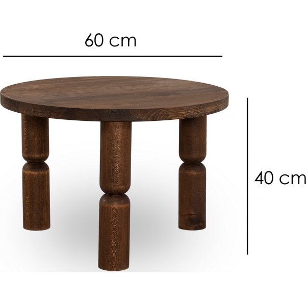 Ida soffbord Ø60 cm - Valnöt Ida soffbord Ø60 cm - Valnöt