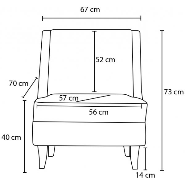 Fauteuil Ella - Crème Fauteuil Ella - Crème