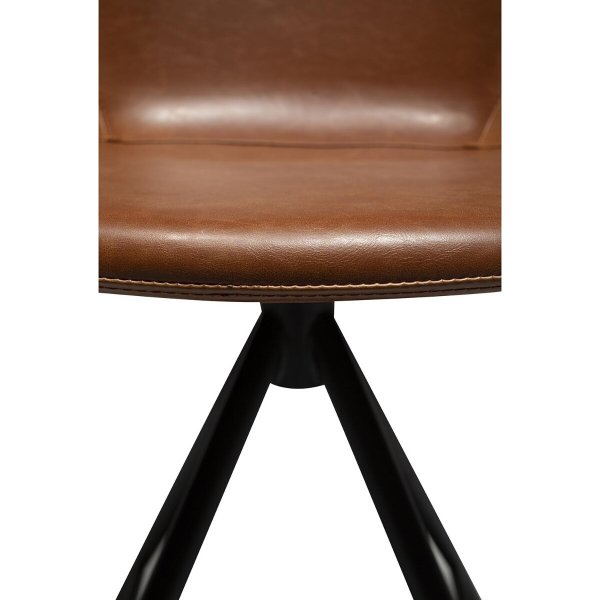 Tabouret de bar Gaia - PU marron