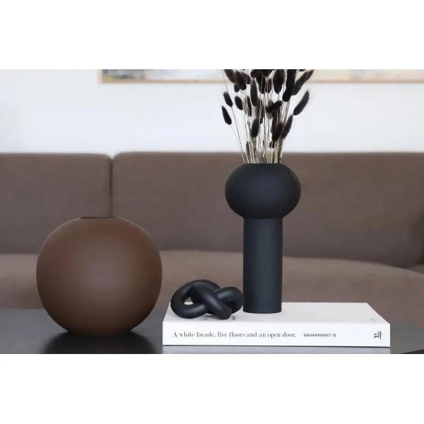 Vase en mica - Noir Vase en mica - Noir