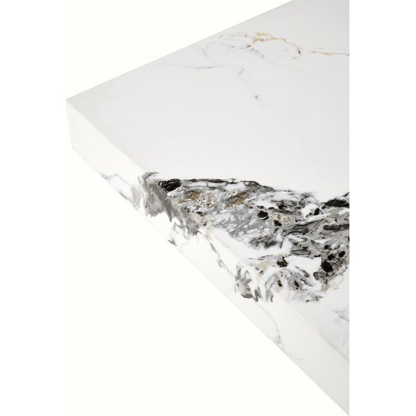 Table basse monolithique 80 x 80 cm - Marbre blanc Table basse monolithique 80 x 80 cm - Marbre blanc