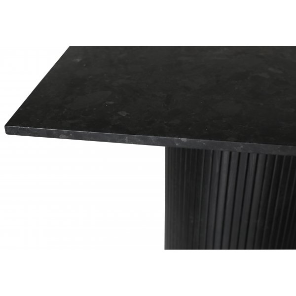 Decibel runt matbord 90x90 cm - Svart / Svart Donau granit Decibel runt matbord 90x90 cm - Svart / Svart Donau granit