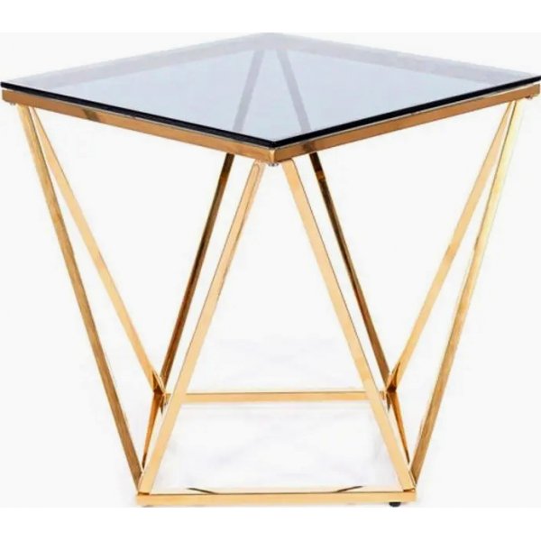 Table basse argente 50 x 50 cm - Or