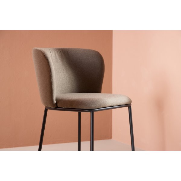 Edina matstol - Brun/svart