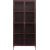 Dobb bordeaux metalen kast met glazen deuren H190 cm