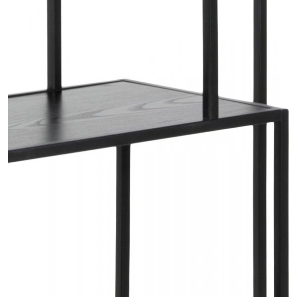 Seaford bokhylla asymmetrisk 77x185 cm - Svart Seaford bokhylla asymmetrisk 77x185 cm - Svart