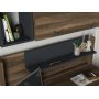 Bumerang skrivbord 120x60 cm - Valnt/antracit
