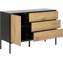 Seaford sknk 120 cm - Svart/ek