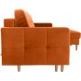 Noret slaapbank divan sofa - Oranje rood