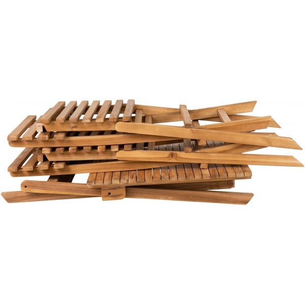 Cuenca uteset; 2 st stolar med bord - Teak Cuenca uteset; 2 st stolar med bord - Teak