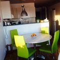 Mitt köksbord och stiolarna som är så läckra. Mycket nöjd! Ibiza matbord - vit/krom - ø110 cm