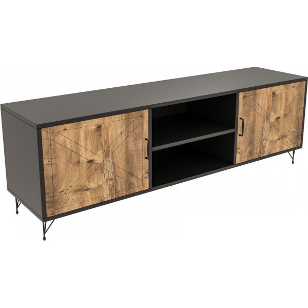 Venus TV-b�nk - Antracit/furu
