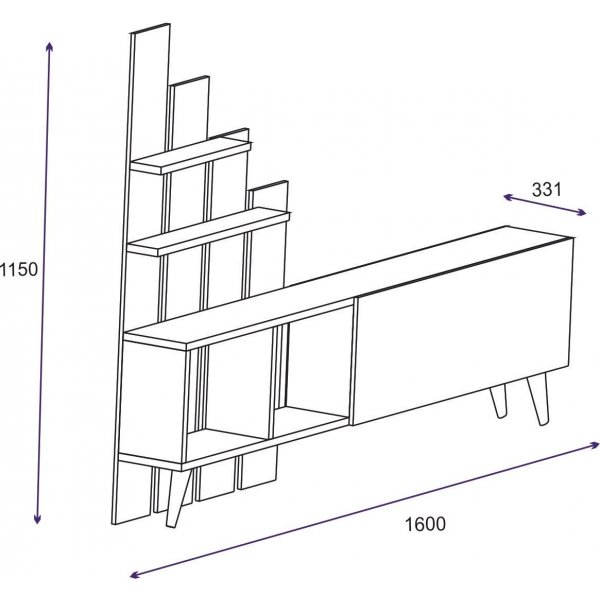 Banc multimédia Maci Blanc Banc multimédia Maci Blanc
