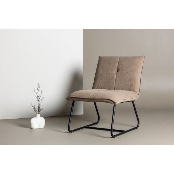 Madison loungestol - Brun manchester/svart Madison loungestol - Brun manchester/svart