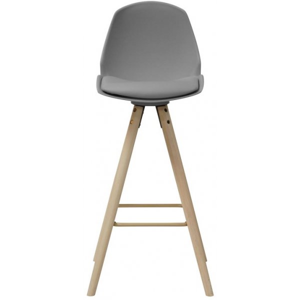 Oslo barkruk 105 cm - Grijs PU