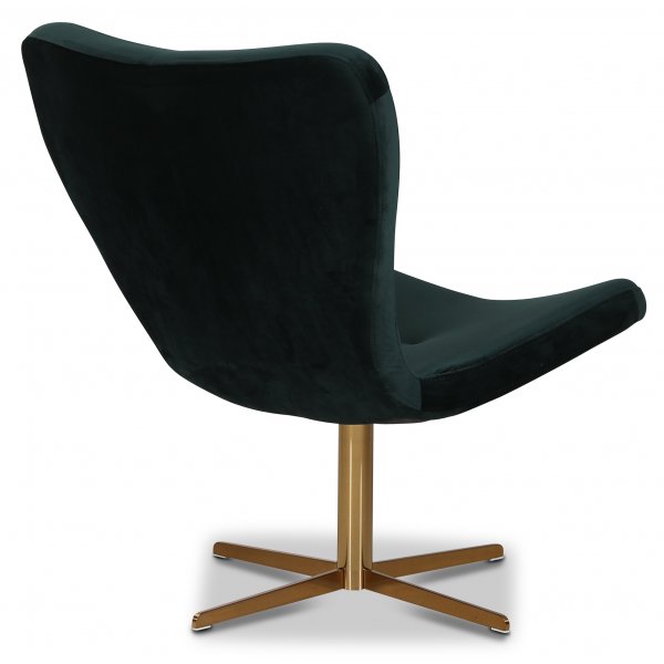 Tulpan designfåtölj - Grön Sammet / Mässing + Textilrengöring för möbler Tulpan designfåtölj - Grön Sammet / Mässing + Textilrengöring för möbler