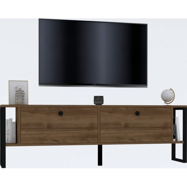 Banc multimédia Ahu - Noyer Banc multimédia Ahu - Noyer