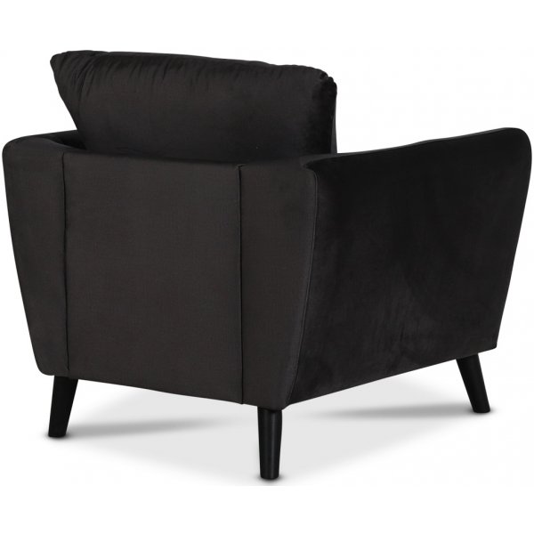 Country fåtölj - Antracitgrå (sammet) Country fåtölj - Antracitgrå (sammet)