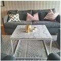 Kundbild Accent soffbord 75 - Vit marmor: Supersnyggt soffbord i h�g...