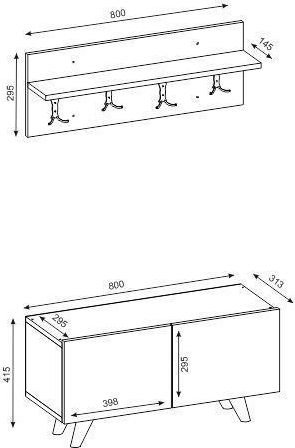 Lores hallmbel - Vit/valnt