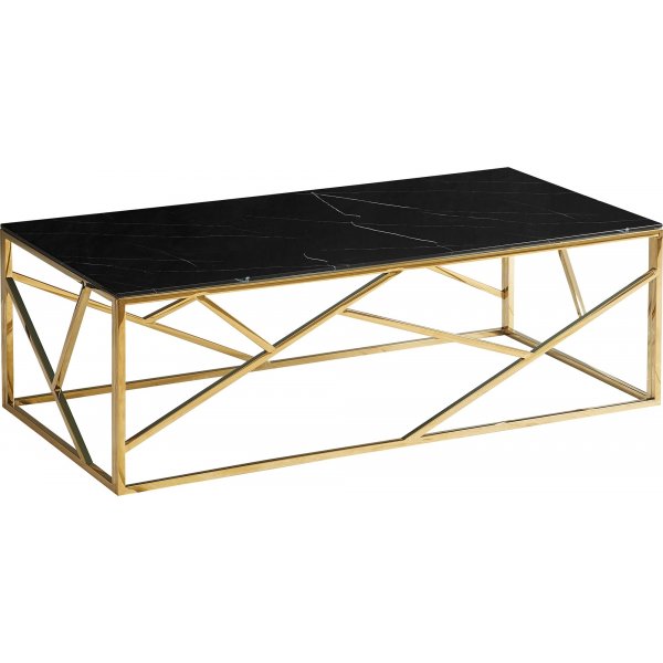 Leavitt soffbord 120 cm - Svart/guld
