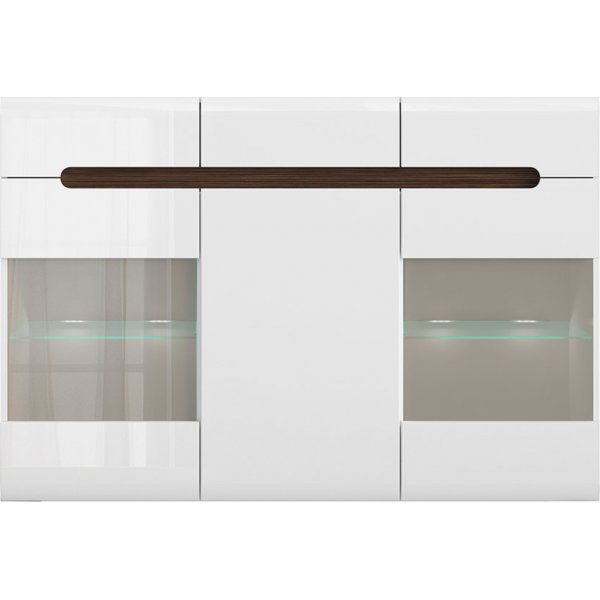 Azteca Trio skänk med LED-belysning - Vit Azteca Trio skänk med LED-belysning - Vit