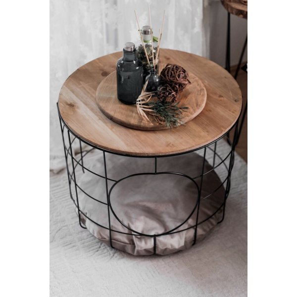 Cat soffbordsset - Furu/svart Cat soffbordsset - Furu/svart