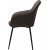 Fauteuil Florida en PU marron