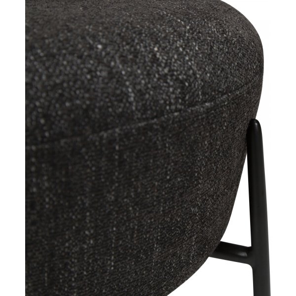 Orbit fotpall - Svart bouclé Orbit fotpall - Svart bouclé